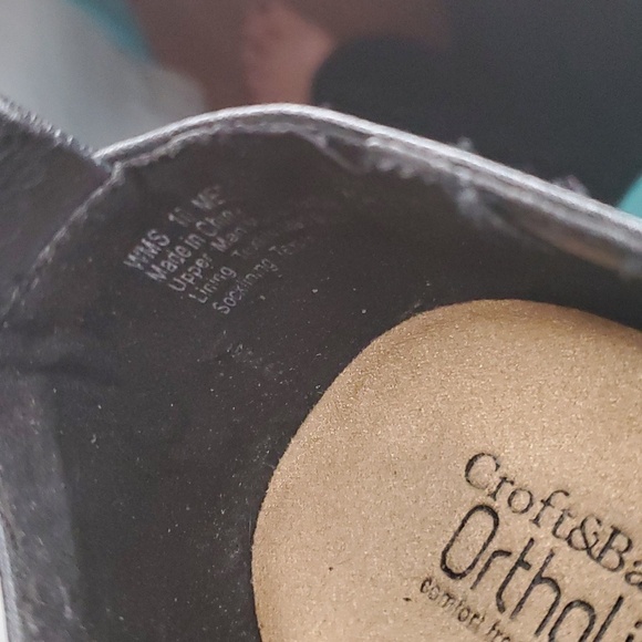 Croft Barrow Ortholite Comfort Ankle Booties  Elastic Sides for Easy Slip On 10 - Picture 9 of 10